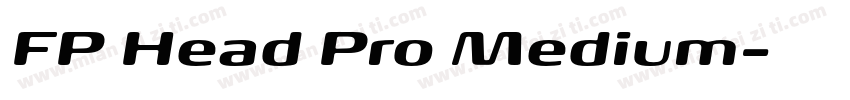 FP Head Pro Medium字体转换